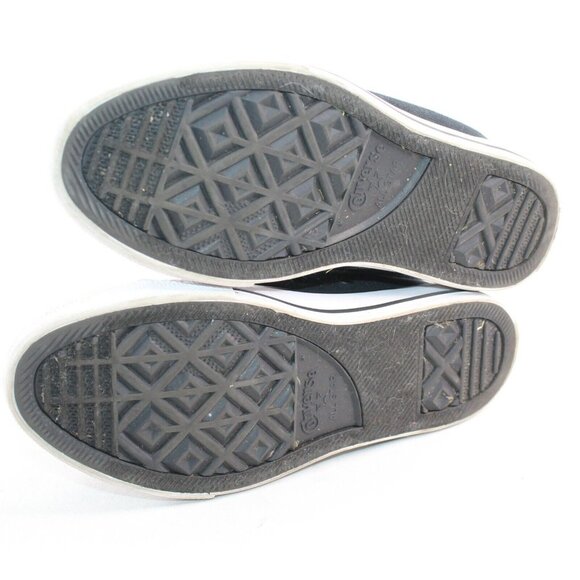 Converse ALL STARS Junior Sz 3.5 Low Top Canvas Lace Up Black Sneakers Shoes - Picture 7 of 9